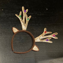 Load image into Gallery viewer, Deluxe Glitter Reindeer Antlers