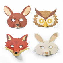 Load image into Gallery viewer, Create Your Own Woodland Animal Masks
