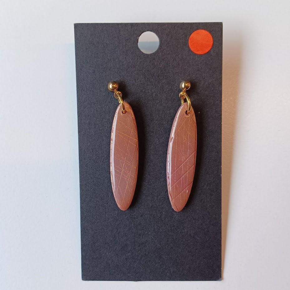 Metallic Drop Earrings