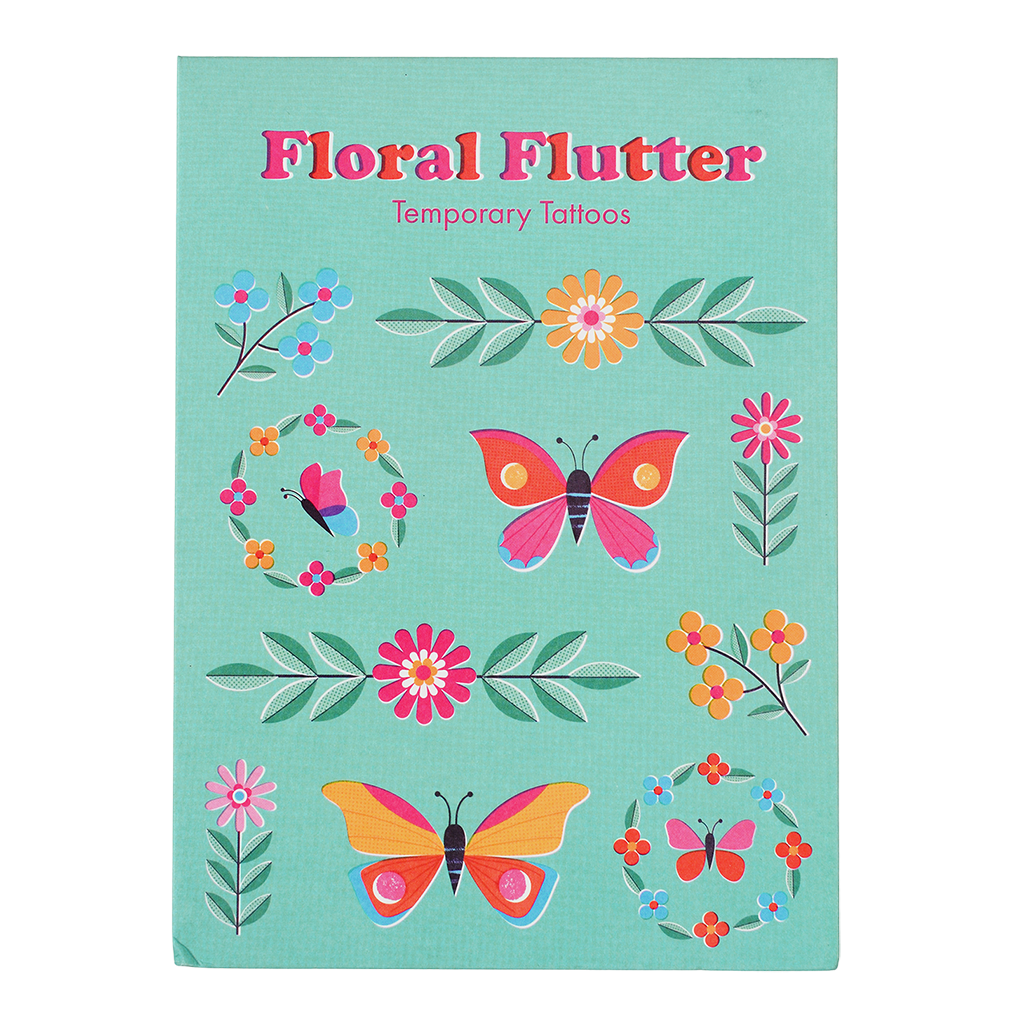 Temporary Tattoos Floral Flutter