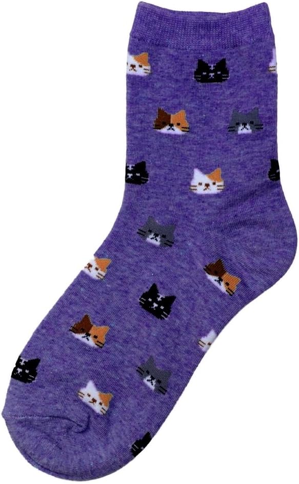 Purple Cat Socks