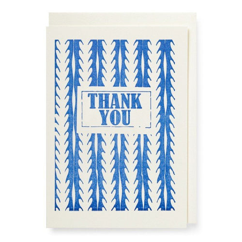 Thank you pattern single card