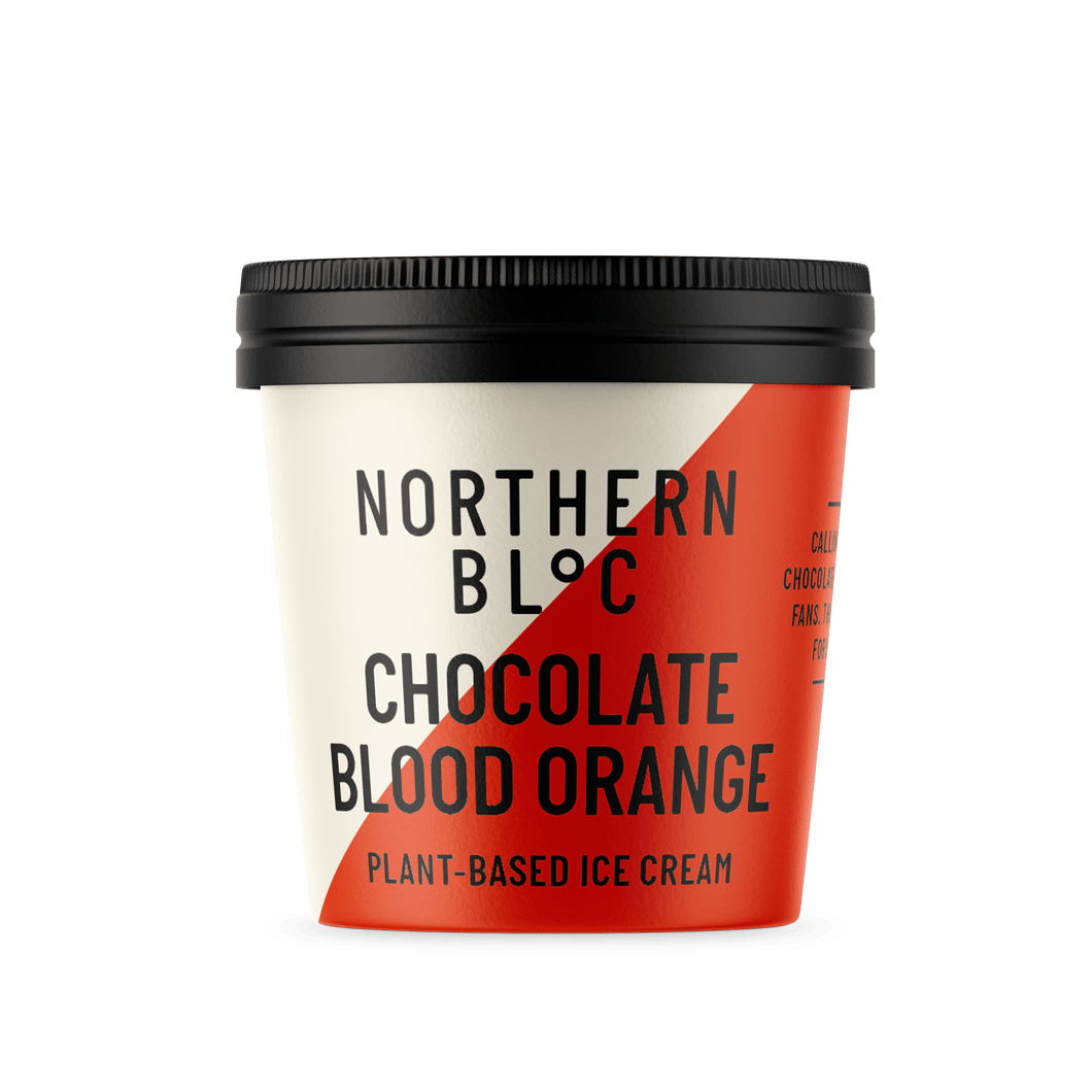 Blood Orange Chocolate Ice Cream