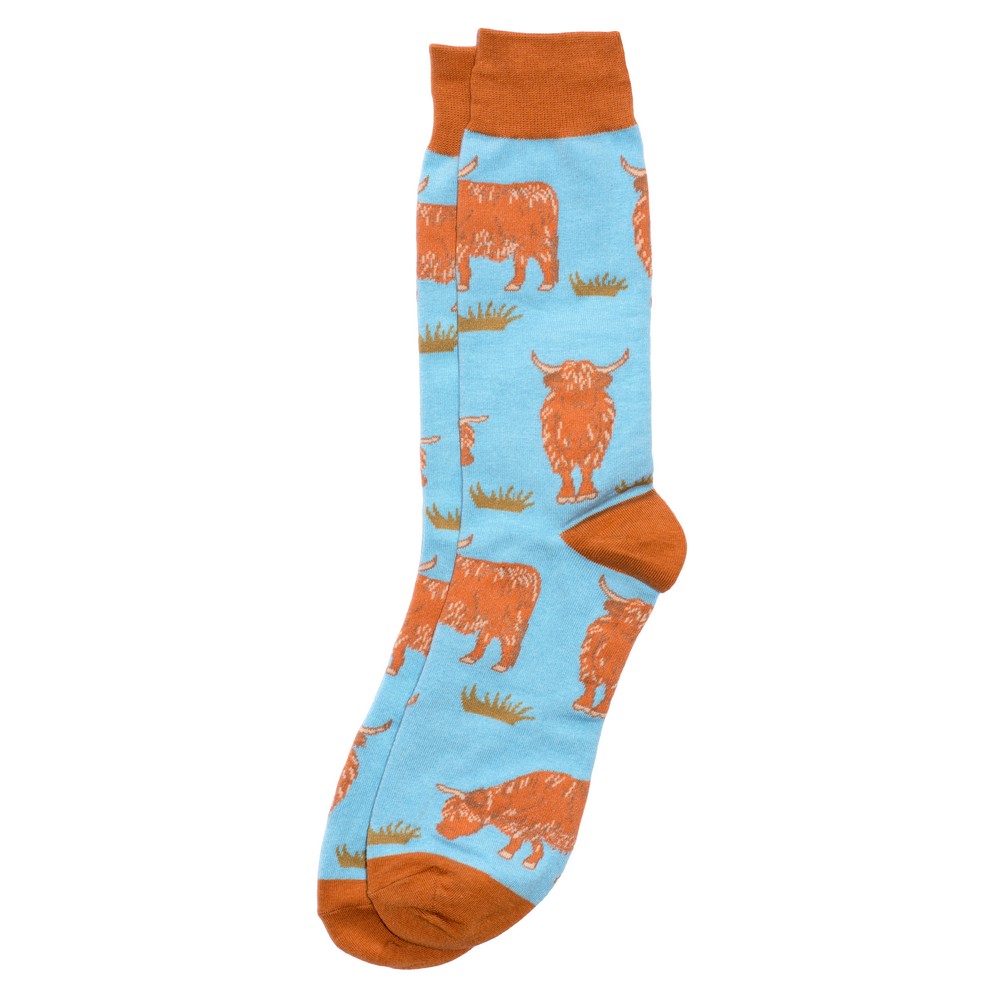 Mens Highland Cow Socks