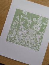 Load image into Gallery viewer, Large Print Meadow in Bloom - Sea Green
