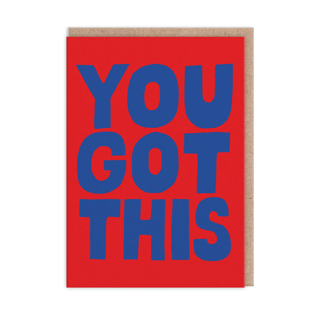You got this