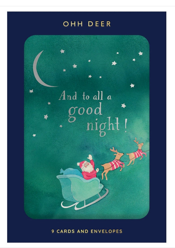 And To All A Good Night Pack of 9 Cards