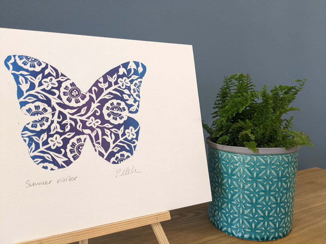 A4 Print Summer Visitor  - Blue