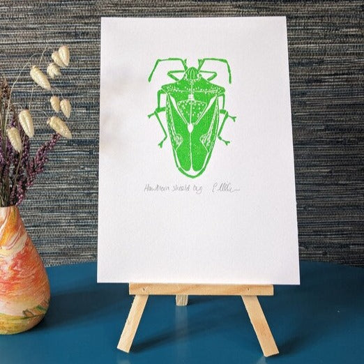 Hawthorn Shield-Bug A6 Print - Green