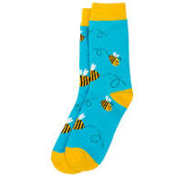 Bee Blue Socks