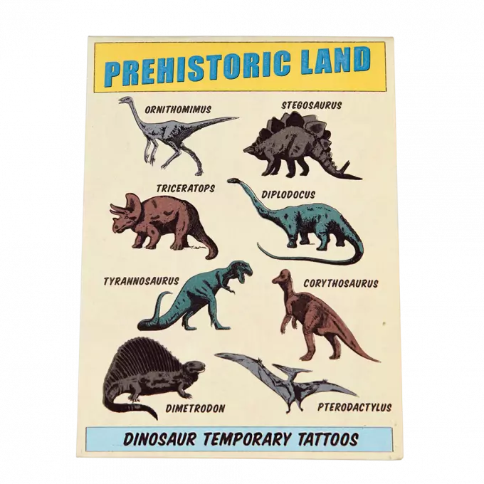 Temporary Tattoos Prehistoric Land