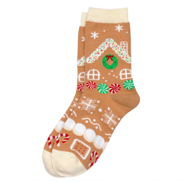 Gingerbread House Socks