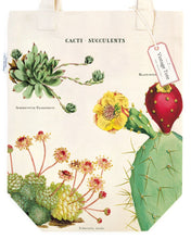 Load image into Gallery viewer, Tote Bag Cacti &amp; Succulent Vintage
