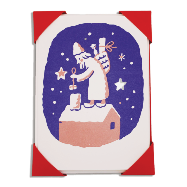 Father Christmas and Chimney Card (pack of 5)