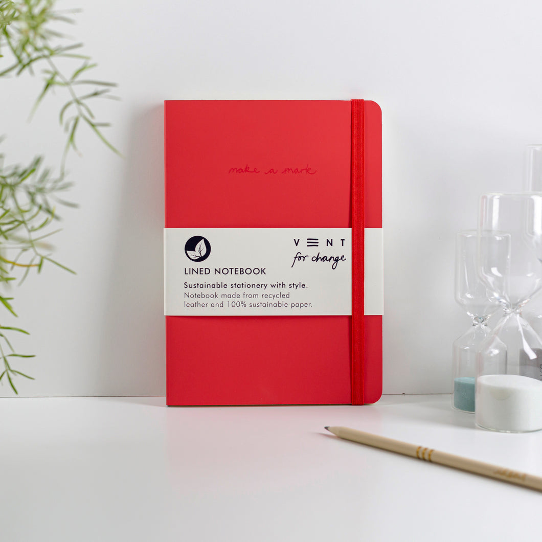 A5 Make a Mark Notebook - Red