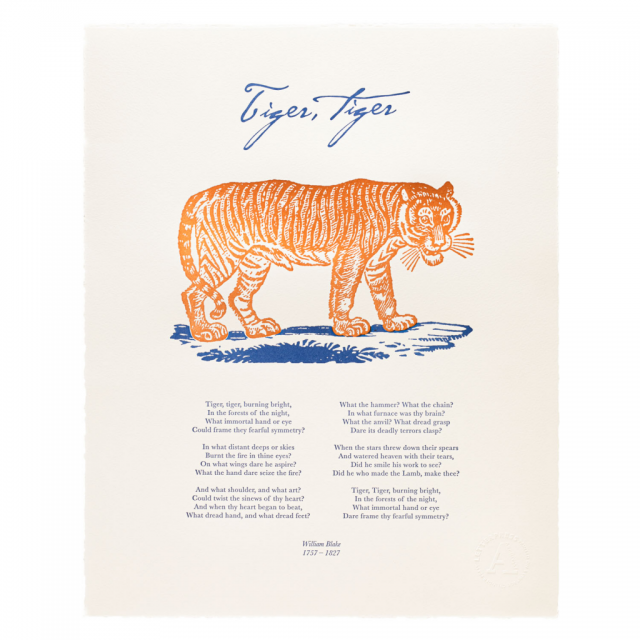 Tiger Tiger William Blake Print