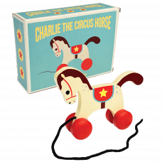 Wooden Pull Toy Charlie the Circus Horse