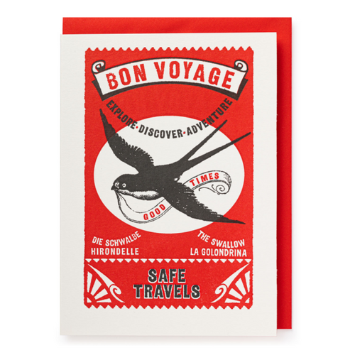 Bon Voyage Safe Travels Swallow